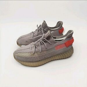 Pictures display details.  Some slight separation on the side of the sneakers. I